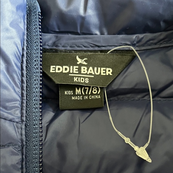 Eddie Bauer Navy Blue Youth Down Jacket - NWT - Picture 4 of 8